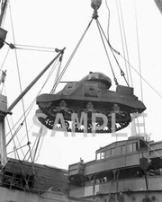 M3 Grant Tank Loaded on Ship World War II WW2 WWII 8x10 Photo Print 226c