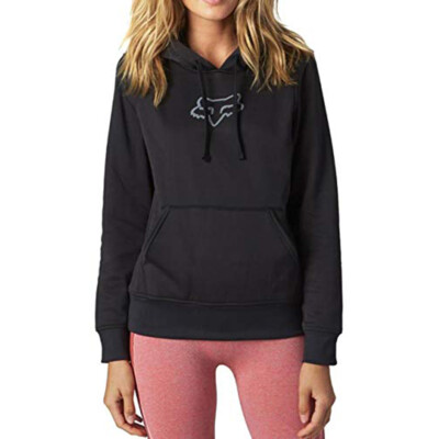 Fox Racing Surpass Hooded Pullover Fleece MX Black Womens Medium WAS $59.95