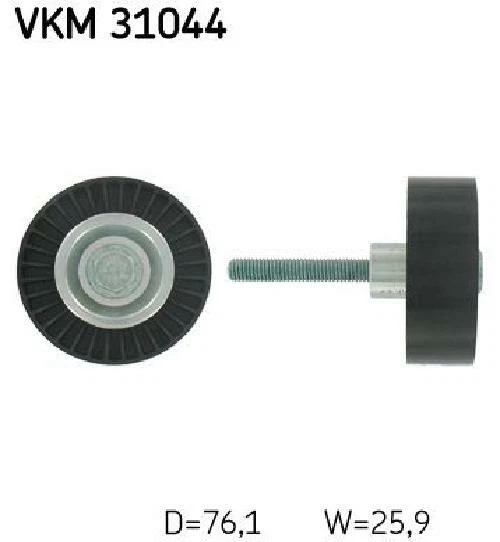Original SKF Umlenk-/Führungsrolle Keilrippenriemen VKM 31044 für Audi Seat - Bild 1 von 1