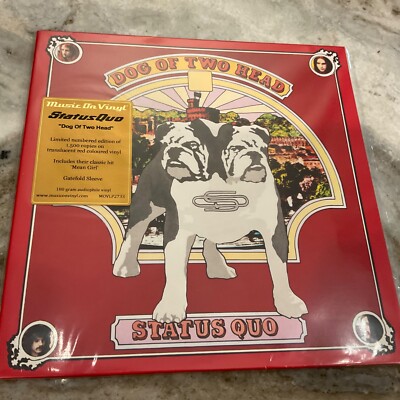 STATUS QUO LP DOG OF TWO HEAD 2020 MUSIC ON VINYL 180 GRAM RED VINYL SEALED