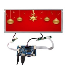 HD VGA AV LCD Controller Board With 12.3inch LQ123K3LG01 1280X480 LCD Screen