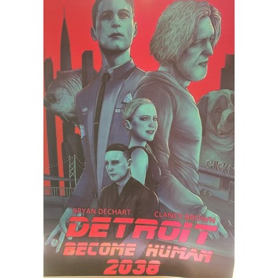 Detroit Become Human Game Photo print set | Wall Art 10x14