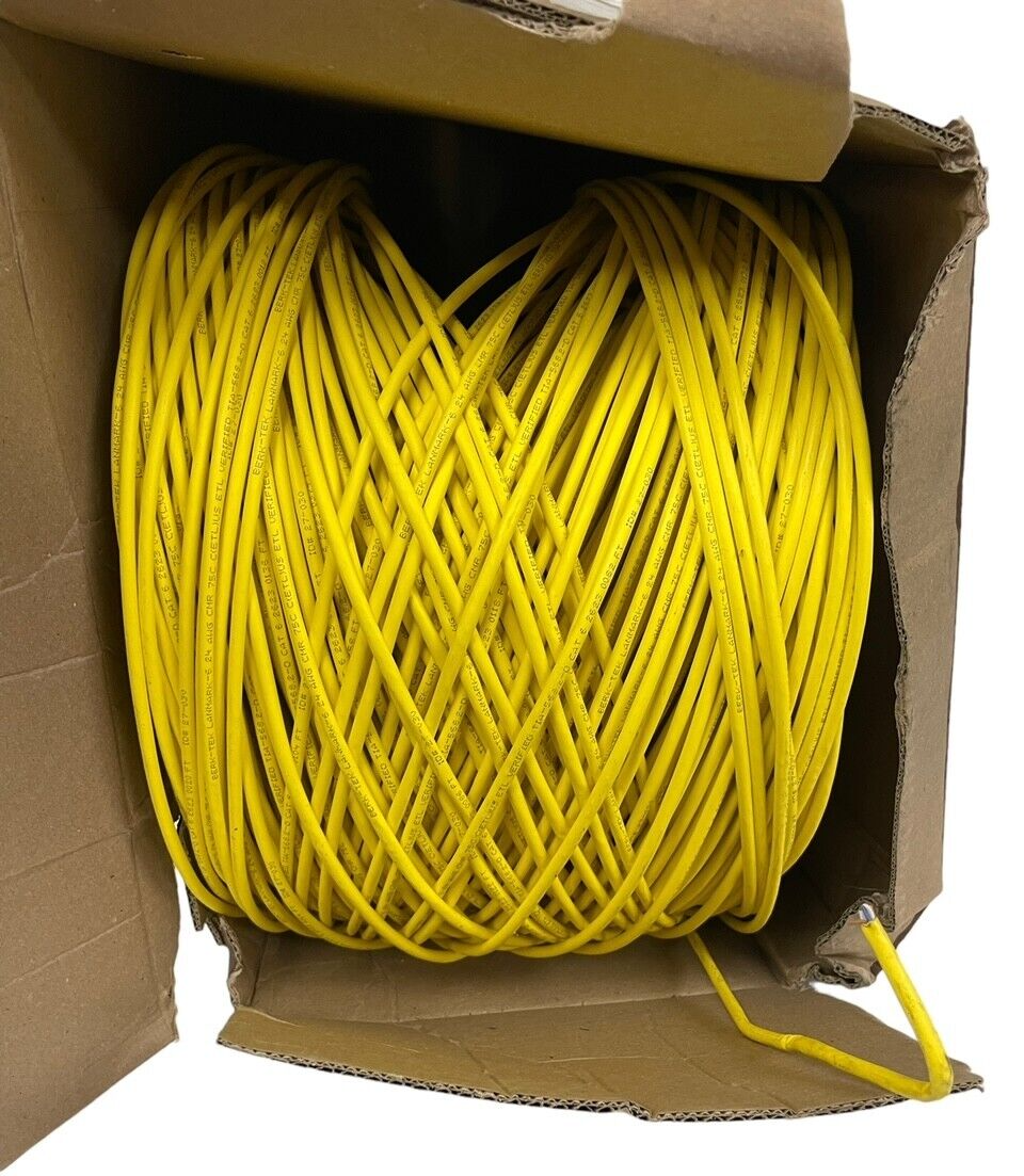 Berk-Tek LANmark-6 CAT6 CMR UTP Ethernet Cable 1000' 6NP4P24-YL-P
