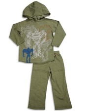 Charlie Rocket Boys Hoodie Sweatshirt Pants Set Robot Graphic Cotton Made In USA
