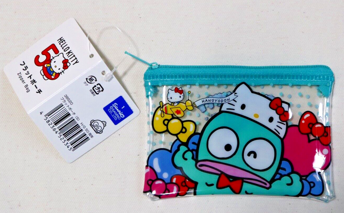 Sanrio Hello Kitty 50th Anniversary Zipper Bag and Key Chain