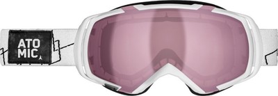 Atomic Revel 2 M weiß/Amber - Damen Skibrille in mittlerer Größe