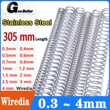 305mm Length Stainless Steel Compression Spring 0.3 - 4mm Pressure/ Coil Springs