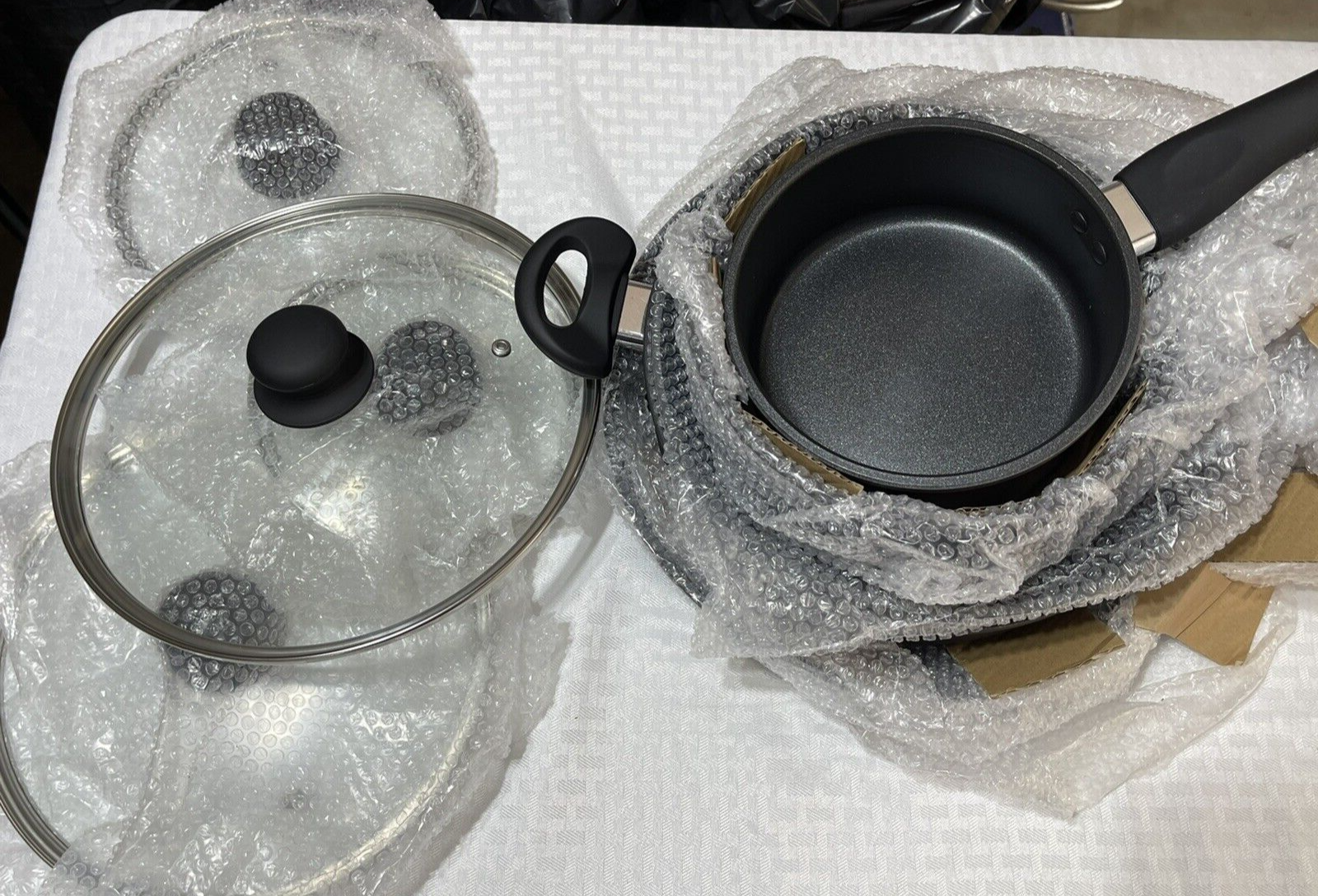 Hell's Kitchen Eclipse 5pc Black Aluminium Non Stick Pan Set