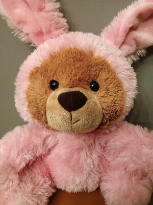 Aurora Lil Benny Teddy Bear Plush Pink Bunny Rabbit Suit SOFT PLUSH TOY 10'' (B7)