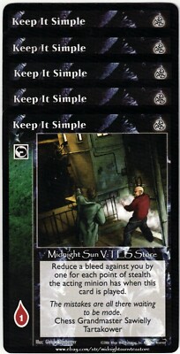Keep It Simple x4 + 1 Third Edition V:TES VTES Vampire CCG