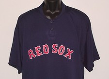 NEW MLB Boston RED SOX MAJESTIC 2-Button *COOL BASE* Jersey 2-BUTTON SHIRT SMALL