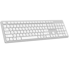 LeadsaiL Wireless Keyboard, 2.4GHz Full-Sized Ergonomic Computer Keyboard, Co...