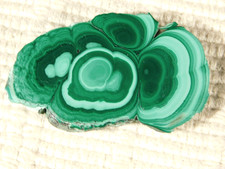 Polished Cave Malachite Stalagmite Or Stalactite Slab With Stand! Congo 17.3gr