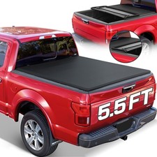 Tri-fold Tonneau Cover For 2015-2026 Ford F-150 5.5ft Soft Truck Bed Waterproof