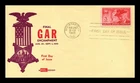 US COVER GAR GRAND ARMY OF THE REPUBLIC FDC SCOTT 985 KOLOR KOVER CACHET