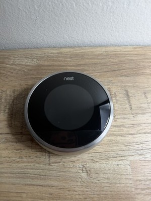 Google Nest Thermostat Model 02A 2nd Gen Programmable Learning Black/Silver