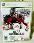NCAA Football 10 XBOX 360 CIB Complete in Box Very Good Condition