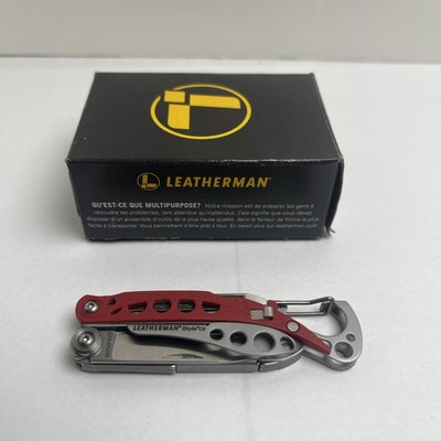 LEATHERMAN STYLE CS MINI SCISSORS MULTI TOOL KNIFE & BOTTLE OPENER RED 831506