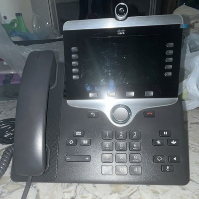 Cisco 8865 IP Phone Video Camera Display 5 Lines Speakerphone PoE Wideband Audio
