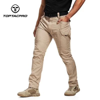 TOPTACPRO Tactical Pants Teflon Triple Protection Elastic Tear-resistant Airsoft