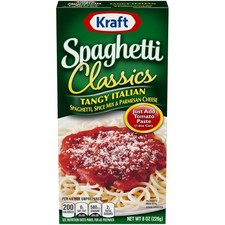 Kraft Spaghetti Classics Tangy Italiano Fácil Pasta Comida con Espagueti Especias M...