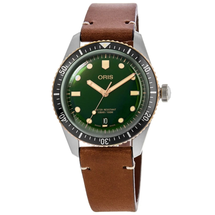 New Oris Divers Sixty-Five Green Dial Men's Watch 01 733 7707 4357-07 5 20 45