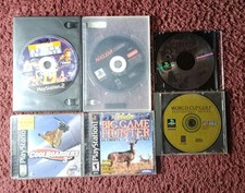 Ps1 Game Lot Of 5 + 1 Ps2 Game Cool Boarders 3,Big Game Hunter,Spyro, SpongeBob 