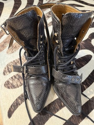 Chloé  Damen Stiefelette Boots  Gr. 39 Schlangenleder 