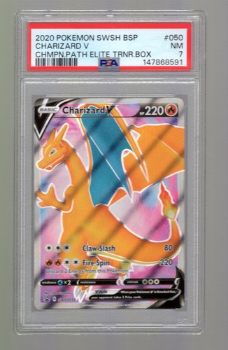 Charizard V graded PSA 7 for sale on eBay