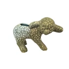 Adorable Nelson McCoy Curly Gray Lamb Planter, Early 1940s EUC