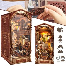 DIY Miniatur Puppenhaus Häuser Bücherregal Dekoration Puppenhäuser Miniatur Haus