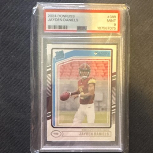 2024 Panini Donruss Rated Rookie Jayden Daniels #389 PSA 9 Commanders