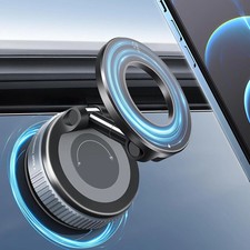 360 Adjustable Magnetic Vacuum Suction Cup Car Phone Holder Mount for MagSafe