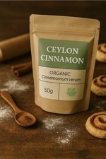 Organic Ceylon True Cinnamon Powder, Ground Cinnamon for Cooking &