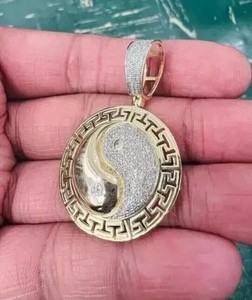 Authentic The Celestial Harmony Yin Yang Moissanite Talisman