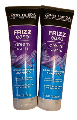 2-John Frieda Frizz Ease DREAM CURLS Shampoo SLS Sulfate Free 8.45 Fl. Oz.