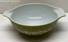 Vintage Pyrex Cinderella Mixing Bowl in Spring Blossom Green 10in