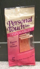 Vintage 1990 Personal Touch by Schick Women's Disposables 5 Twin Blade Razors