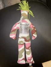 DAMMIT! DOLLS Pink Stress Relief Squishy Classic Camo Doll Gag Gift 12"