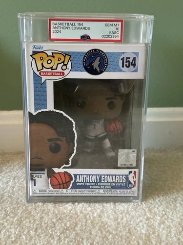 Funko Pop! NBA - Anthony Edwards #154 Graded PSA 10 Gem Mint Timberwolves