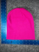 Capelli New York Beanie Toque Women Large Hot Pink Knit Acrylic Ski