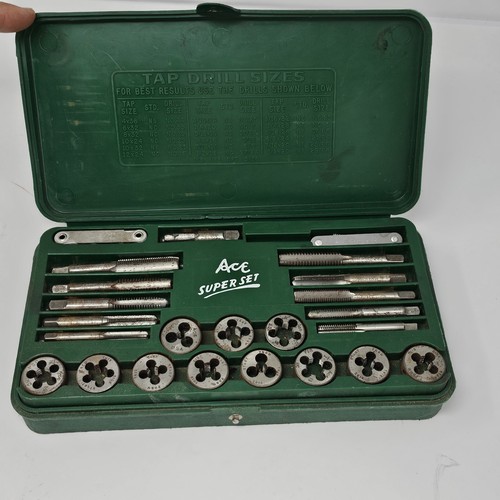 Ace Super Set di rubinetti e matrici # 614 Henry L. Hanson Worcester MA Made in USA - Foto 2 di 8