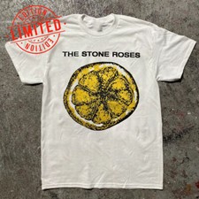 Rare The STONE ROSES 90s The Lemon Anthology White Unisex T-Shirt UH1028