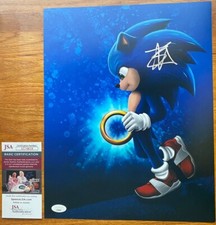Ben Schwartz Signed 11x14 Photo Sonic the Hedgehog w/ Ring Autograph w/ JSA COA