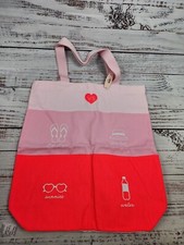 Victoria's Secret Pink Large Beach Colorblock Tote Bag With Pockets NWT