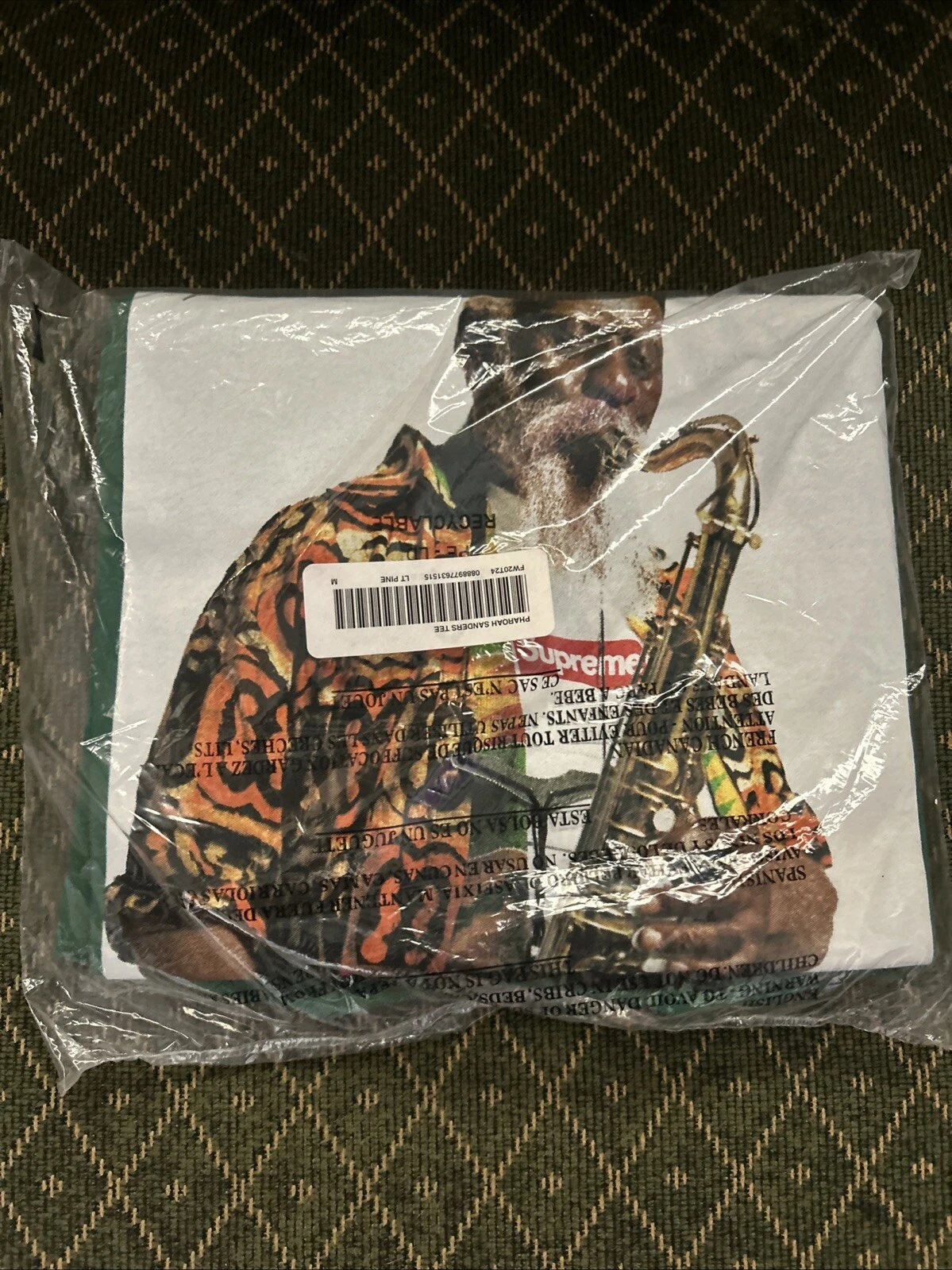 Tee shirt Supreme Pharoah Sanders pin clair FW20 (FW20T24) taille M 100% authentique