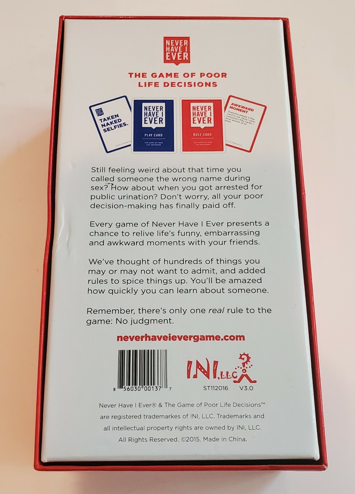 Never Have I Ever The Game of Poor Life Decisions - 00137 for sale online |  eBay