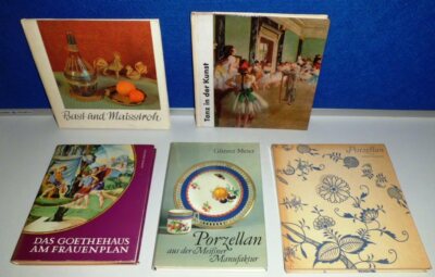 verschiedene DDR Bücher zum Thema Porzellan und Kunst # S