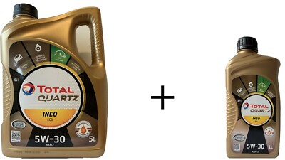 Total Quartz Ineo ECS 5W 30 Motoröl 5+1 Liter = 6 Liter ACEA C2 PSA Toyota