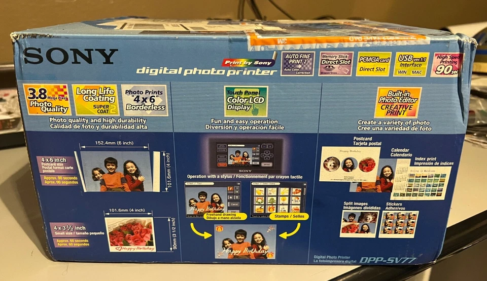 Sony DPP-SV77 Digital Photo Thermal Printer Brand New & Unused In Open Box - Image 2 of 4